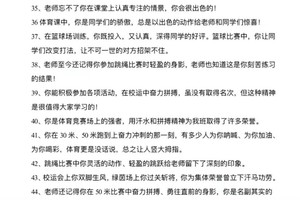 篮球训练班期末评语大全
